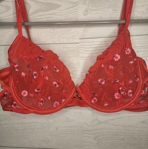 LOUNGE BRA  Red embroided, Katya Intimates,